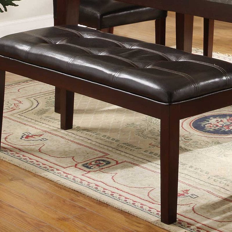 Decatur Dining Set- Espresso 6pc set (TABLE + 4 SIDE CHAIRS + 1 BENCH