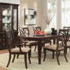 Keegan Dining Set - Cherry 7pc set (TABLE + 2 ARM CHAIRS + 4 SIDE CHAIRS)