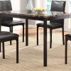 Tempe Dining Set - Black 5pc set (TABLE + 4 SIDE CHAIRS