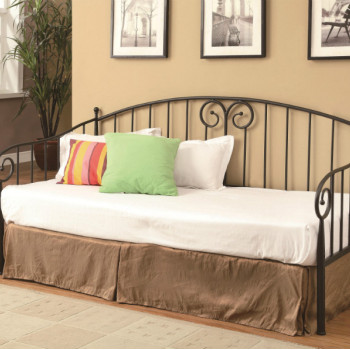 Daybeds by Coaster Casual Dark Bronze Metal Daybed