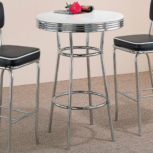 Cleveland 50's Soda Fountain Chrome Bar Table