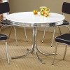 Cleveland 5 Piece Round Dining Table & Upholstered Chairs