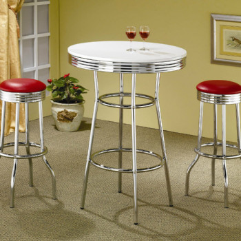 Cleveland 3 Piece Chrome Plated Bar Set